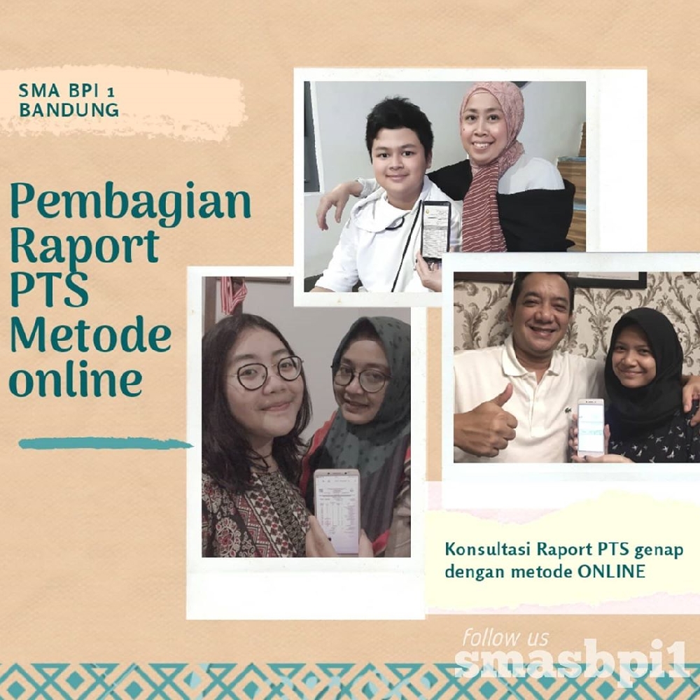 SMA BPI 1 BANDUNG Pembagian Raport Online