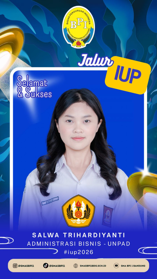 #BPIPrestasi - Lolos PTN Jalur IUP