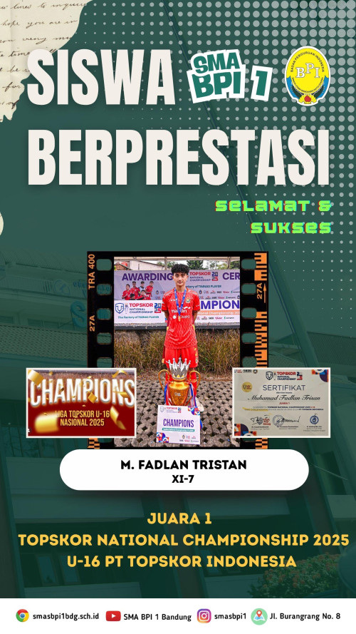 #BPIPrestasi - Juara 1 Topskor National Championship 2025 U-16