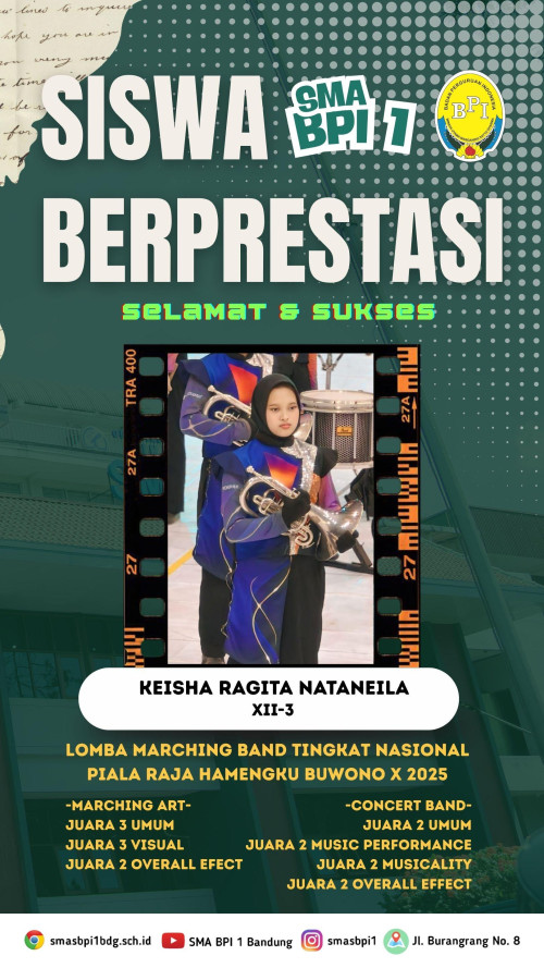 BPIPrestasi - Keisha Ragita Lomba Marching Band Tingkat nasional