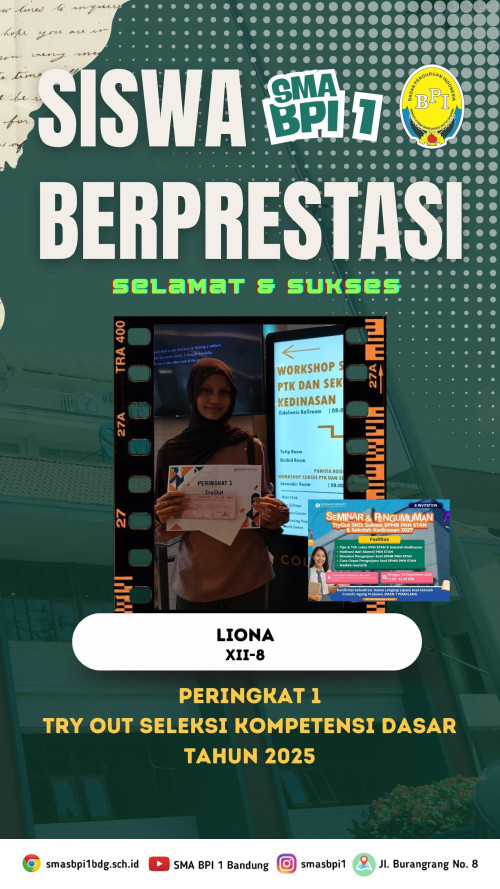 #BPIPrestasi - Peringkat 1 Try Out