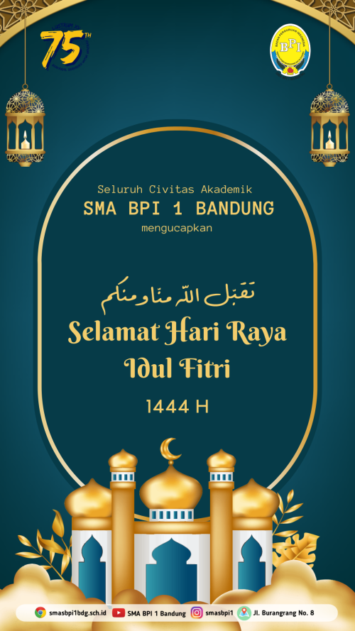 SMA BPI 1 BANDUNG Eid Al-Fitr 1444H