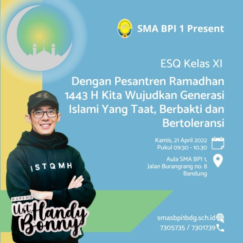 SMA BPI 1 BANDUNG ESQ - Smartren Ramadhan