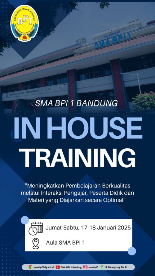 In House Training SMAS BPI 1 Bandung