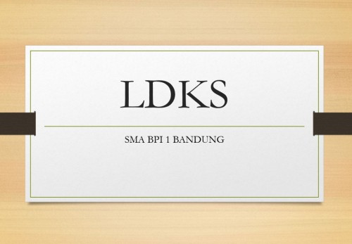 Pelaksanaan LDKS