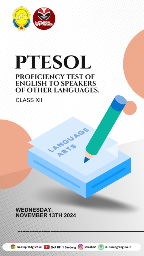 PTESOL KELAS XII SMA BPI 1 BANDUNG